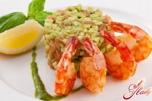 გურმანი სალათი shrimp, პომიდორი და ყველი სალათი shrimp პომიდორი ყველი